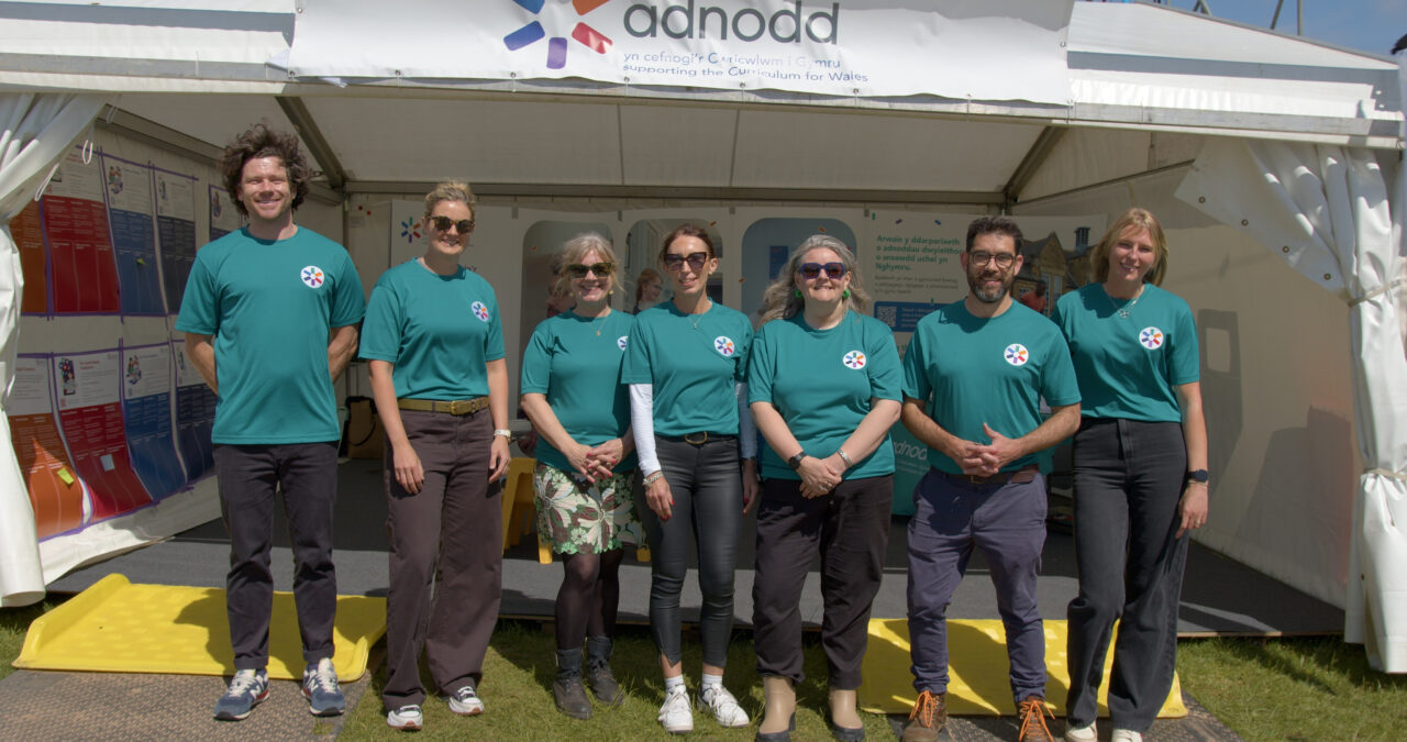 The Adnodd team at the Urdd Eisteddfod Tîm Adnodd yn Eisteddfod yr Urdd